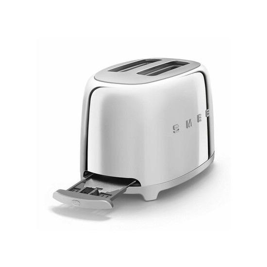 SMEG KENYÉRPIRÍTÓ, retro, 2 szeletes, fényes króm