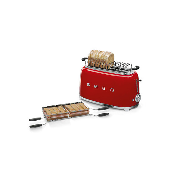 SMEG KENYÉRPIRÍTÓ, retro, 4 szeletes, piros