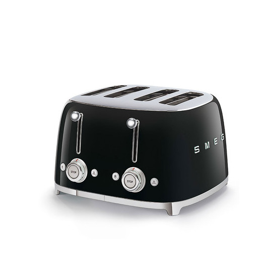 SMEG KENYÉRPIRÍTÓ, retro, 2x2 szeletes, fekete