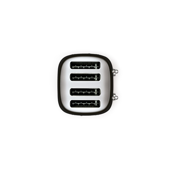 SMEG KENYÉRPIRÍTÓ, retro, 2x2 szeletes, fekete