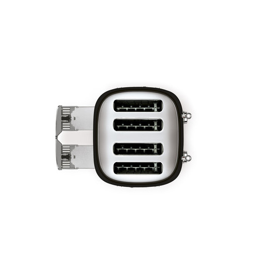 SMEG KENYÉRPIRÍTÓ, retro, 2x2 szeletes, fekete