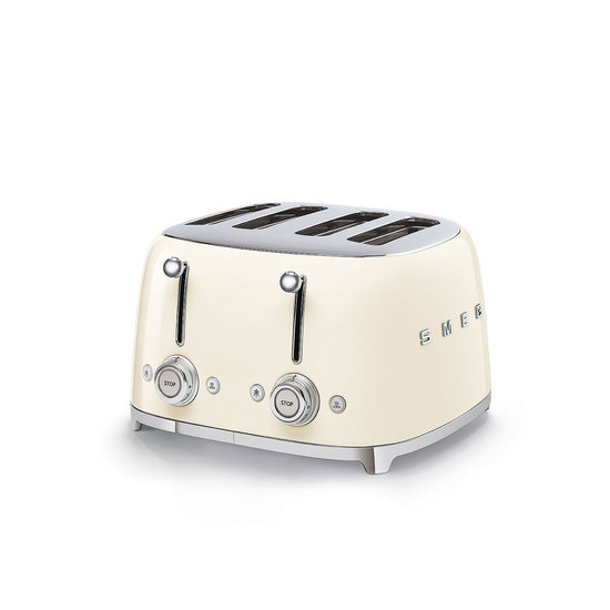 SMEG KENYÉRPIRÍTÓ, retro, 2x2 szeletes, bézs