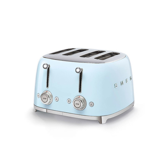 SMEG KENYÉRPIRÍTÓ, retro, 2x2 szeletes, világoskék