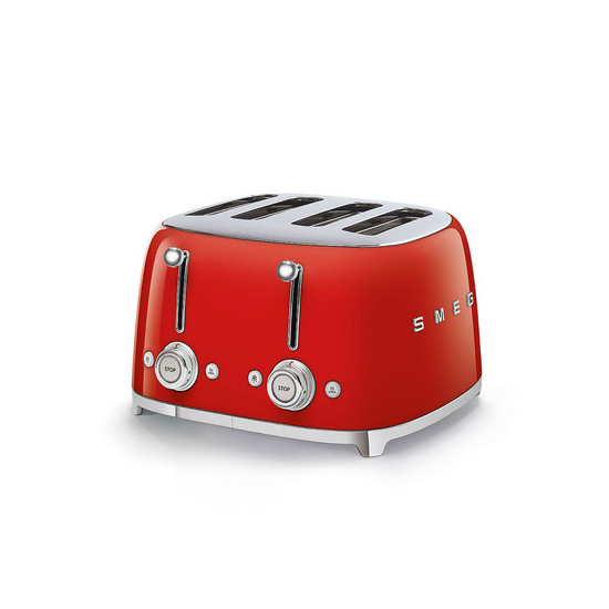 SMEG KENYÉRPIRÍTÓ, retro, 2x2 szeletes, piros SMEG KENYÉRPIRÍTÓ, retro, 2x2 szeletes, piros