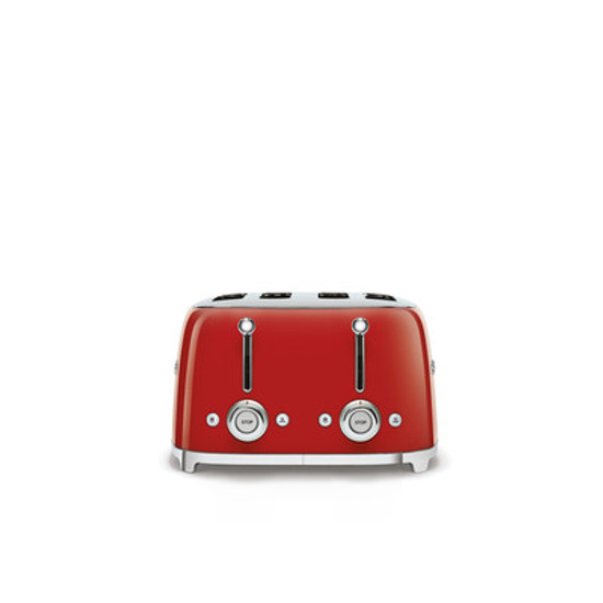 SMEG KENYÉRPIRÍTÓ, retro, 2x2 szeletes, piros