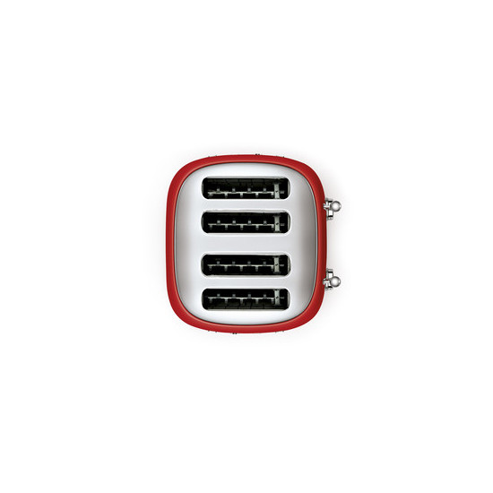 SMEG KENYÉRPIRÍTÓ, retro, 2x2 szeletes, piros