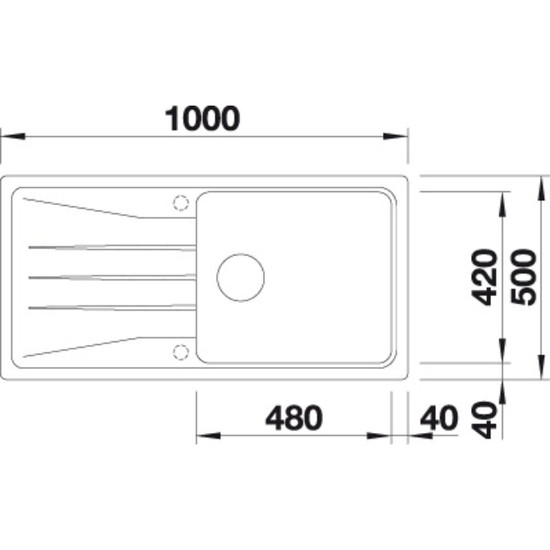 Mosogató Blanco SONA XL 6 S vulkánszürke exc.n. Mosogató Blanco SONA XL 6 S vulkánszürke exc.n.
