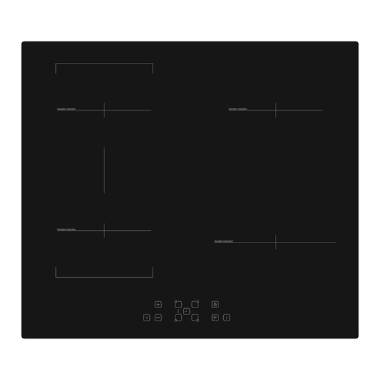 EVIDO VETRO 60BB indukciós főzőlap, 60 cm, multizone, fekete EVIDO VETRO 60BB indukciós főzőlap, 60 cm, multizone, fekete