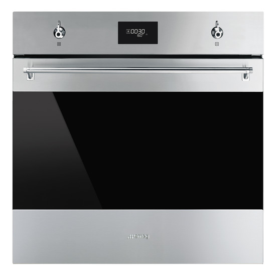 SMEG HŐLÉGKEVERÉSES SÜTŐ, Classica design, 60 cm, CS LCD, inox
