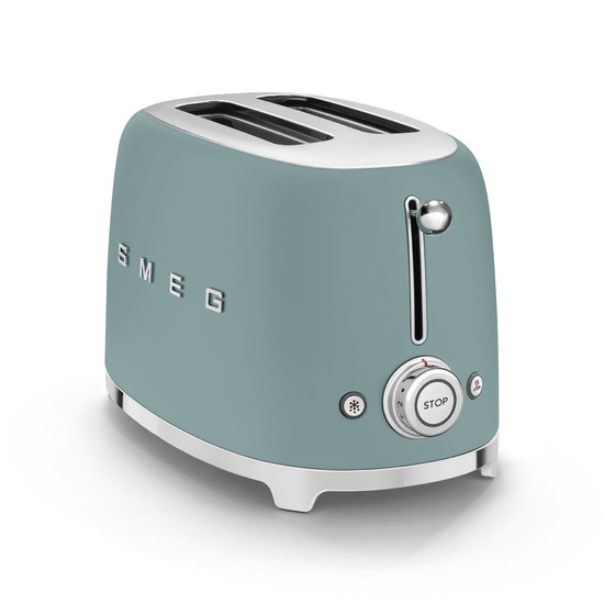 SMEG KENYÉRPIRÍTÓ, retro, 2 szeletes, matt smaragdzöld SMEG KENYÉRPIRÍTÓ, retro, 2 szeletes, matt smaragdzöld