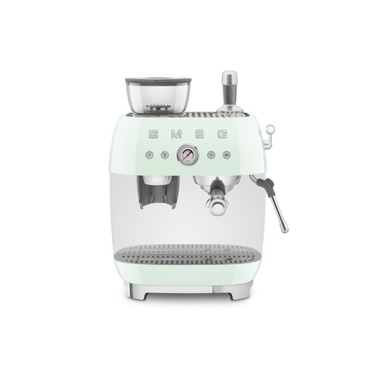 SMEG ŐRLŐVEL KOMBINÁLT ESPRESSO KÁVÉFŐZŐ, retro, világoszöld SMEG ŐRLŐVEL KOMBINÁLT ESPRESSO KÁVÉFŐZŐ, retro, világoszöld