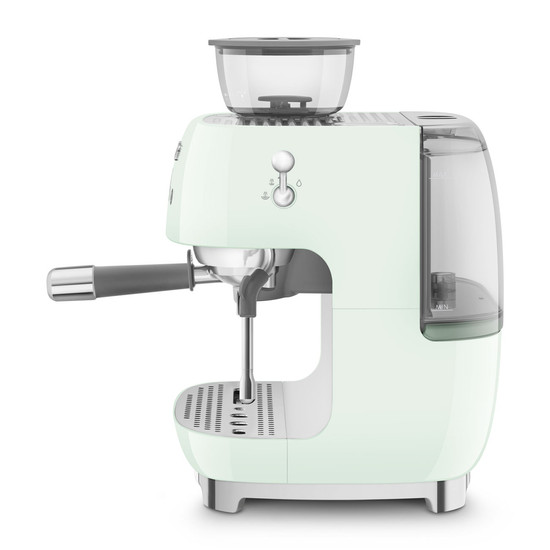 SMEG ŐRLŐVEL KOMBINÁLT ESPRESSO KÁVÉFŐZŐ, retro, világoszöld SMEG ŐRLŐVEL KOMBINÁLT ESPRESSO KÁVÉFŐZŐ, retro, világoszöld