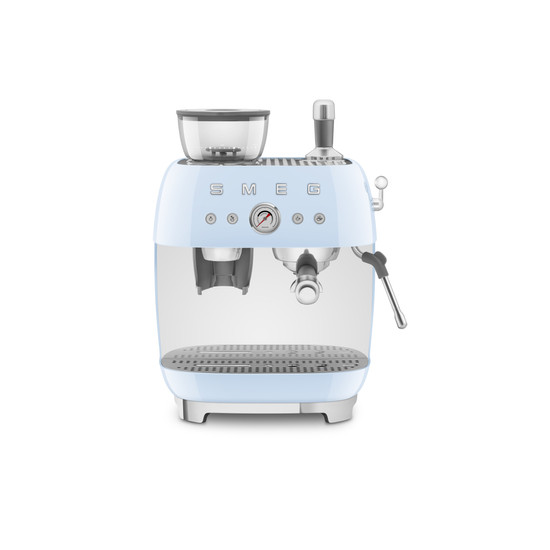 SMEG ŐRLŐVEL KOMBINÁLT ESPRESSO KÁVÉFŐZŐ, retro, világoskék SMEG ŐRLŐVEL KOMBINÁLT ESPRESSO KÁVÉFŐZŐ, retro, világoskék