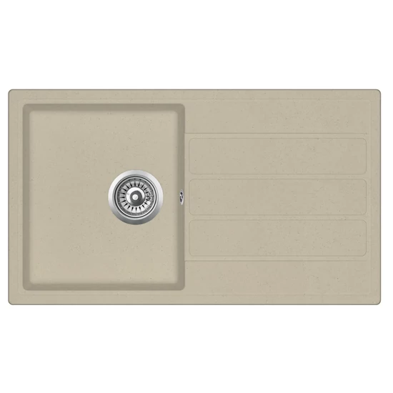 EVIDO Easy 45S gránit mosogató, 760 x 440 mm, bézs