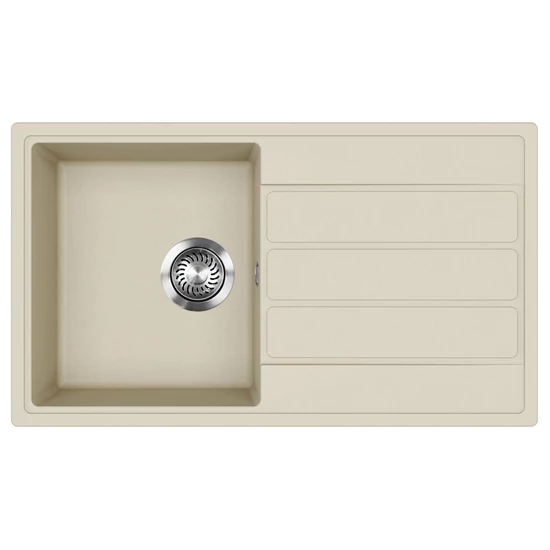 EVIDO Easy 45S gránit mosogató, 760 x 440 mm, bézs