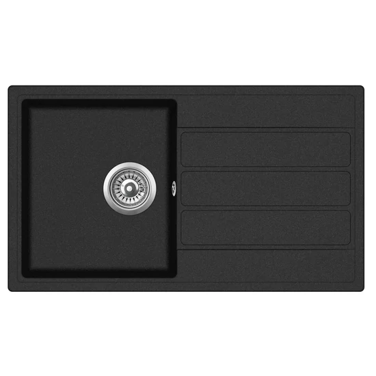 EVIDO EASY 45 S gránit mosogató, 760 x 440 mm, antracit