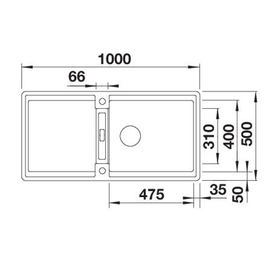 Mosogató Blanco ADIRA XL 6S palaszürke tartozék, exc.