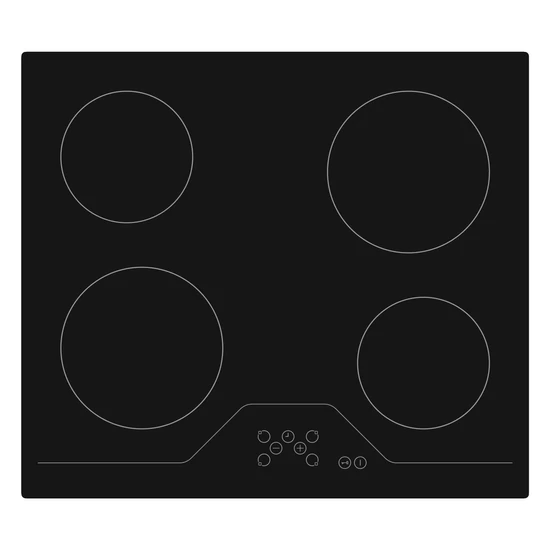 EVIDO VETRO 60CB üvegkerámia főzőlap, 60 cm, fekete