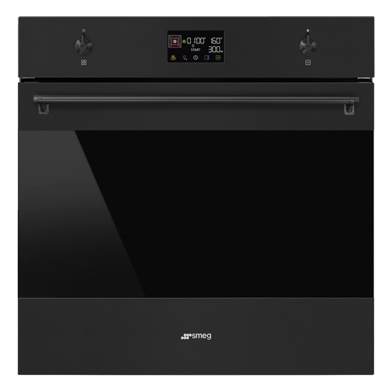SMEG KOMBINÁLT MIKROHULLÁMÚ SÜTŐ, Classica design, Galileo, 60 cm, ES LCD, matt fekete