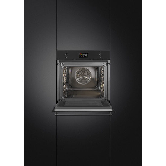 SMEG KOMBINÁLT MIKROHULLÁMÚ SÜTŐ, Classica design, Galileo, 60 cm, ES LCD, matt fekete SMEG KOMBINÁLT MIKROHULLÁMÚ SÜTŐ, Classica design, Galileo, 60 cm, ES LCD, matt fekete