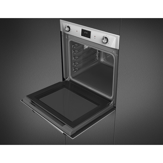 SMEG PIROLITIKUS HŐLÉGKEVERÉSES SÜTŐ, Victoria design, Galileo, 60 cm, ES LCD, inox SMEG PIROLITIKUS HŐLÉGKEVERÉSES SÜTŐ, Victoria design, Galileo, 60 cm, ES LCD, inox