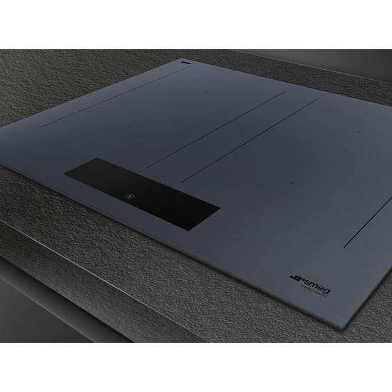 SMEG INDUKCIÓS FŐZŐLAP, Linea design, 60 cm, 4 főzőzóna, 2 MultiZone híd zóna, neptune szürke üveg SMEG INDUKCIÓS FŐZŐLAP, Linea design, 60 cm, 4 főzőzóna, 2 MultiZone híd zóna, neptune szürke üveg