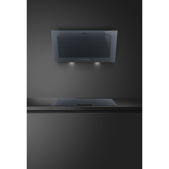 SMEG INDUKCIÓS FŐZŐLAP, Linea design, 90 cm, 6 főzőzóna, 3 MultiZone híd zóna, neptune szürke üveg
