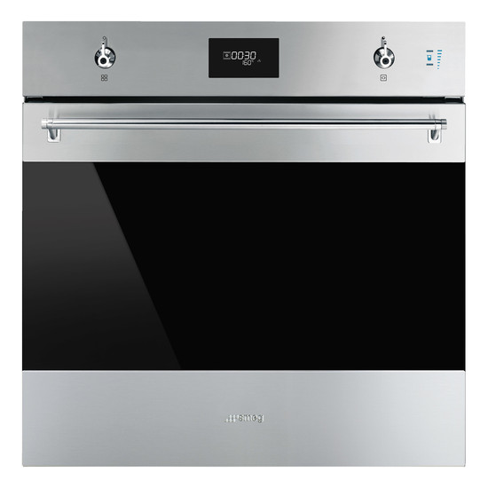 SMEG KOMBINÁLT SÜTŐ, GŐZFUNKCIÓVAL, Classica design, Galileo, 60 cm, CS LCD, inox