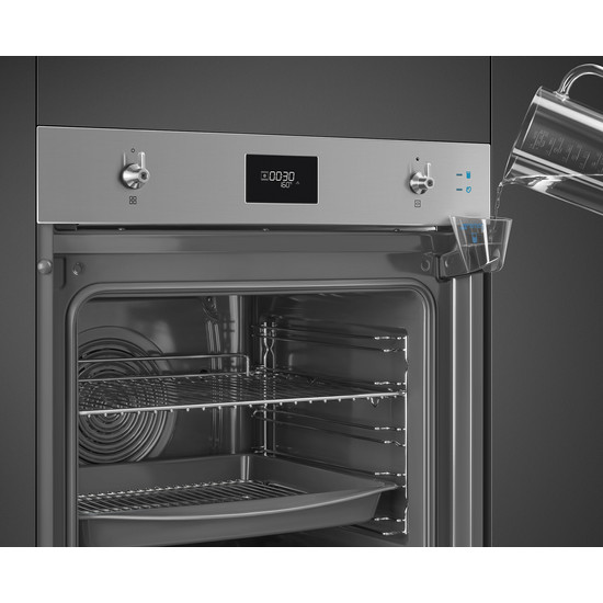 SMEG KOMBINÁLT SÜTŐ, GŐZFUNKCIÓVAL, Classica design, Galileo, 60 cm, CS LCD, inox SMEG KOMBINÁLT SÜTŐ, GŐZFUNKCIÓVAL, Classica design, Galileo, 60 cm, CS LCD, inox