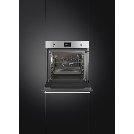SMEG KOMBINÁLT SÜTŐ, GŐZFUNKCIÓVAL, Classica design, Galileo, 60 cm, CS LCD, inox SMEG KOMBINÁLT SÜTŐ, GŐZFUNKCIÓVAL, Classica design, Galileo, 60 cm, CS LCD, inox