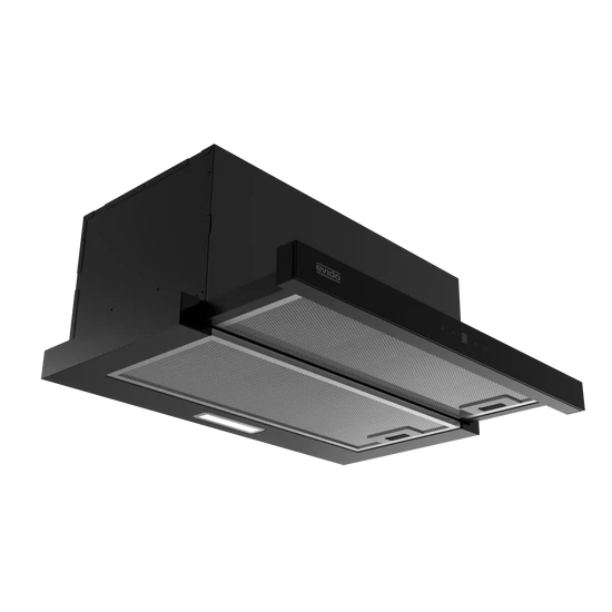 EVIDO FORTE 60B teleszkópos páraelszívó, 60 cm, érintőszenzor, fekete