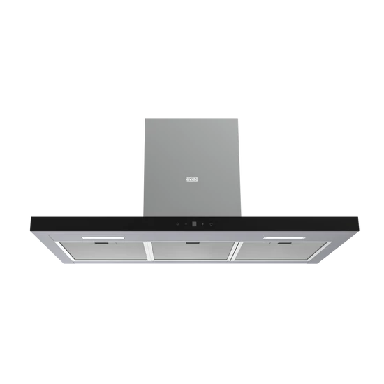 EVIDO LINE 90B fali páraelszívó, 90 cm, érintőszenzor, fekete üveg/inox