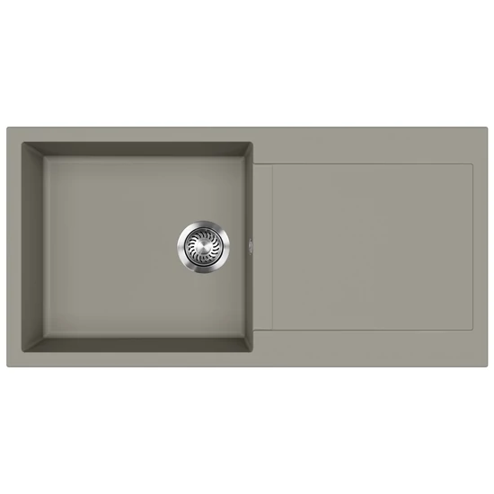 EVIDO CUBO XL 6 S gránit mosogató, 1000 x 500 mm, platina