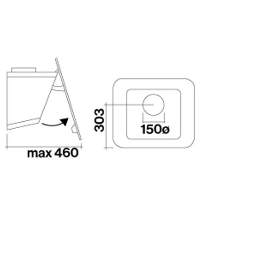 FALMEC TAB fali páraelszívó, 60 cm, fehér FALMEC TAB fali páraelszívó, 60 cm, fehér