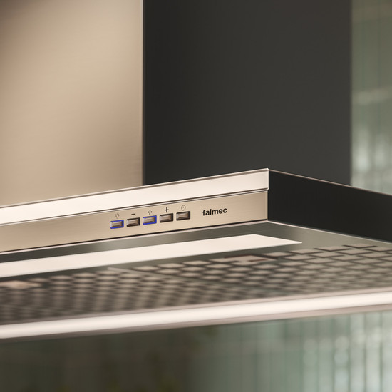 FALMEC LUMEN NRS sziget páraelszívó, 90 cm, inox
