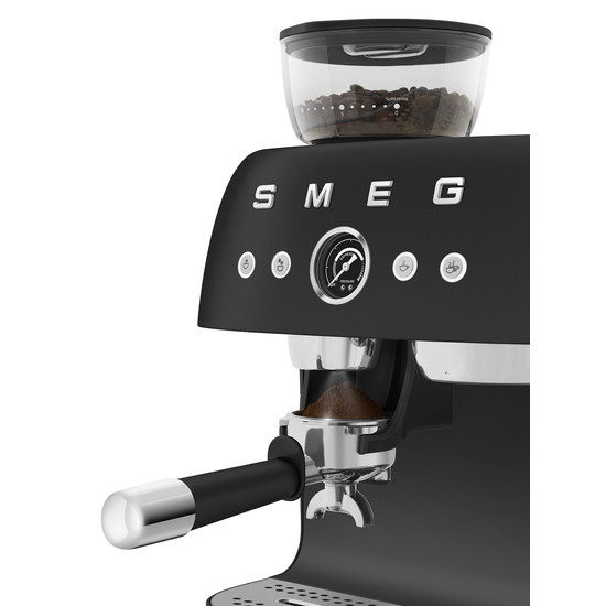 SMEG ŐRLŐVEL KOMBINÁLT ESPRESSO KÁVÉFŐZŐ, retro, matt fekete SMEG ŐRLŐVEL KOMBINÁLT ESPRESSO KÁVÉFŐZŐ, retro, matt fekete