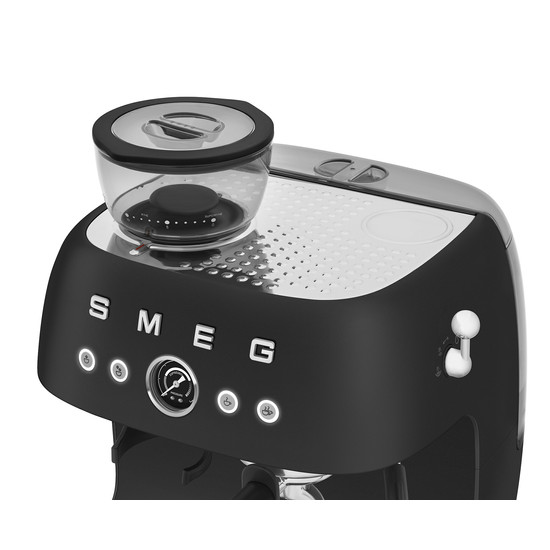 SMEG ŐRLŐVEL KOMBINÁLT ESPRESSO KÁVÉFŐZŐ, retro, matt fekete SMEG ŐRLŐVEL KOMBINÁLT ESPRESSO KÁVÉFŐZŐ, retro, matt fekete