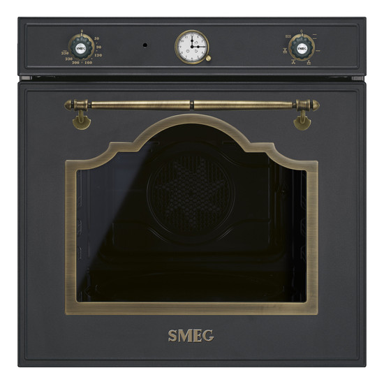 SMEG HŐLÉGKEVERÉSES SÜTŐ, Cortina design, 60 cm, analóg, antracit
