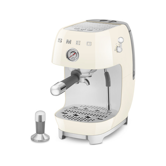 SMEG ESPRESSO KÁVÉFŐZŐ COLD BREW FUNKCIÓVAL, retro, bézs
