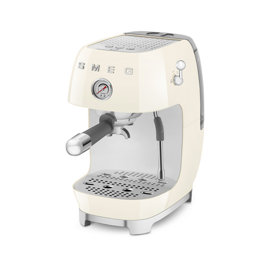 SMEG ESPRESSO KÁVÉFŐZŐ COLD BREW FUNKCIÓVAL, retro, bézs