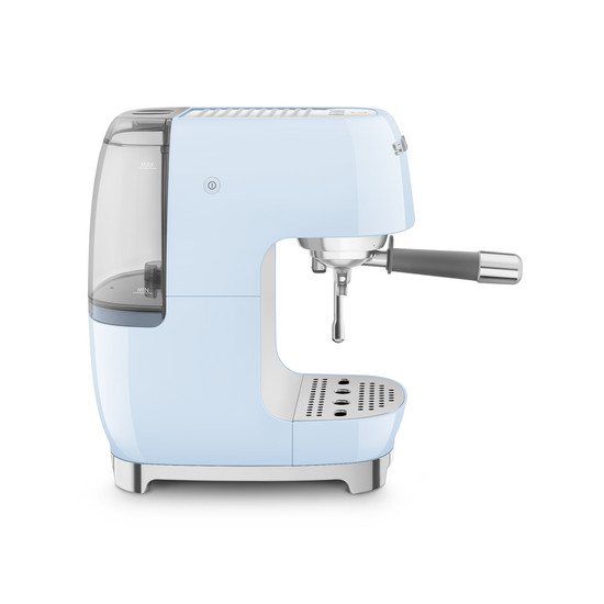 SMEG ESPRESSO KÁVÉFŐZŐ COLD BREW FUNKCIÓVAL, retro, világoskék