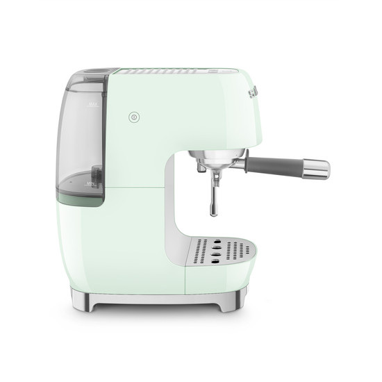 SMEG ESPRESSO KÁVÉFŐZŐ COLD BREW FUNKCIÓVAL, retro, világoszöld