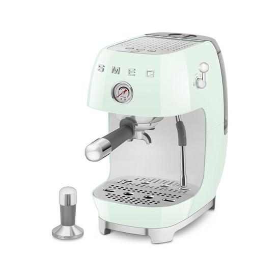 SMEG ESPRESSO KÁVÉFŐZŐ COLD BREW FUNKCIÓVAL, retro, világoszöld