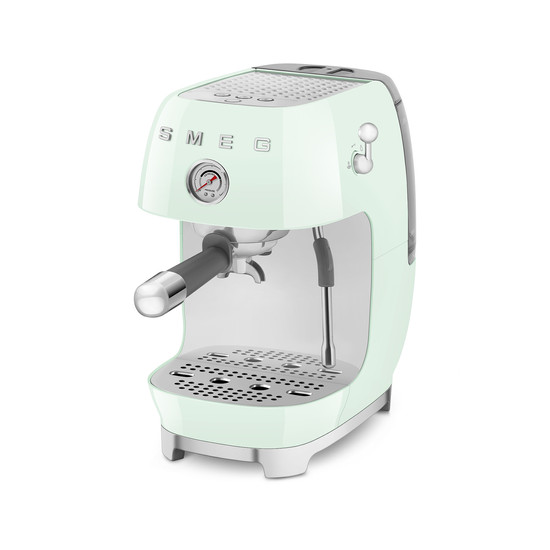 SMEG ESPRESSO KÁVÉFŐZŐ COLD BREW FUNKCIÓVAL, retro, világoszöld