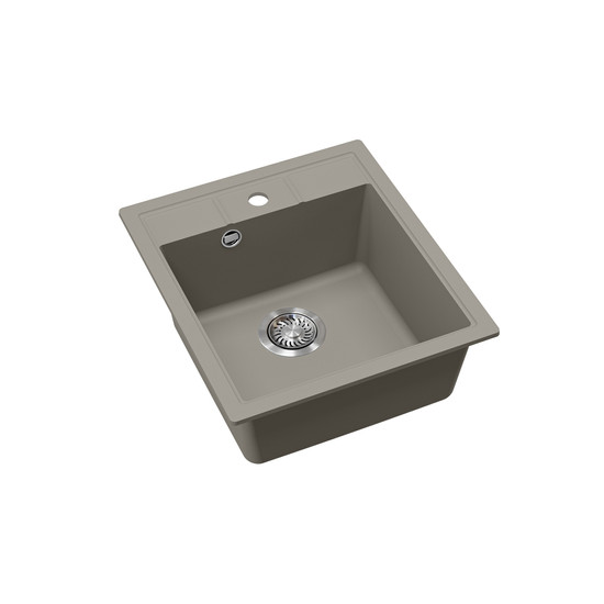 EVIDO Easy 45 gránit mosogató, 515 x 460 mm, platina EVIDO Easy 45 gránit mosogató, 515 x 460 mm, platina