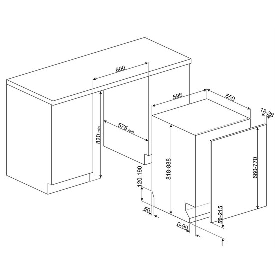 SMEG TELJESEN BEÉPÍTHETŐ MOSOGATÓGÉP, 60 cm, 13 teríték, 10+1 funkció, 42 dB, B energiao., 3 FlexiDuo kosár SMEG TELJESEN BEÉPÍTHETŐ MOSOGATÓGÉP, 60 cm, 13 teríték, 10+1 funkció, 42 dB, B energiao., 3 FlexiDuo kosár