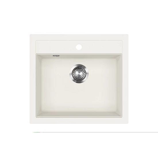EVIDO QUADRO 6 gránit mosogató, 562 x 510 mm, fehér