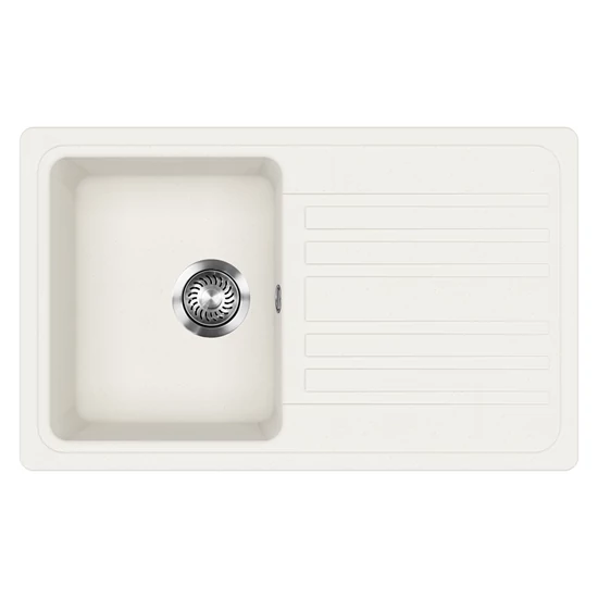 EVIDO HOME 45 S gránit mosogató, 765 x 460 mm, fehér