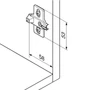 Kép 2/2 - B 193L6100 Modul 0-ás keresztalakú szerelőtalp-1