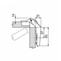 Imagine 2/2 - B 79T8500 +60°-os Clip top Sarokszekrény kivetőpánt-1